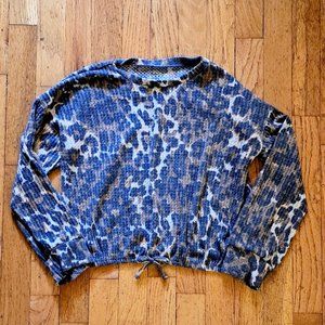 T&B Kid's Leopard Print Top Sz 8/10